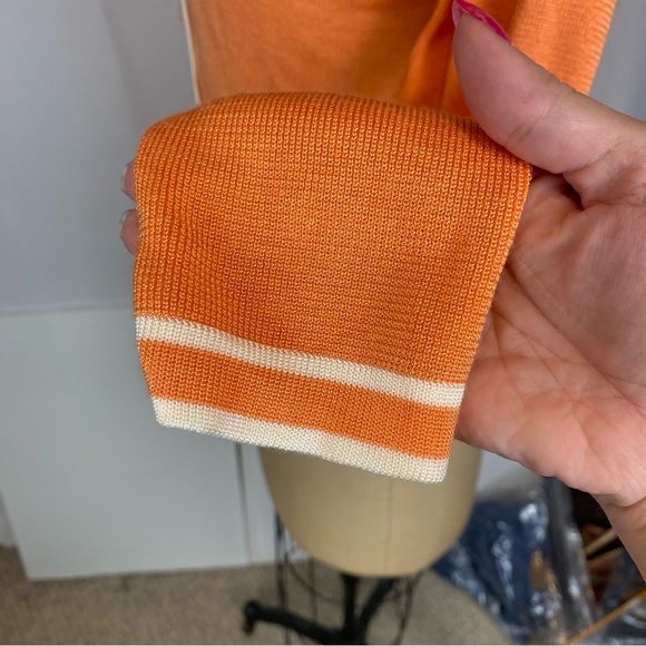 3/$30 Vintage Talbots Petites Tangerine Button Front Cardigan Size S Petite - Picture 4 of 9